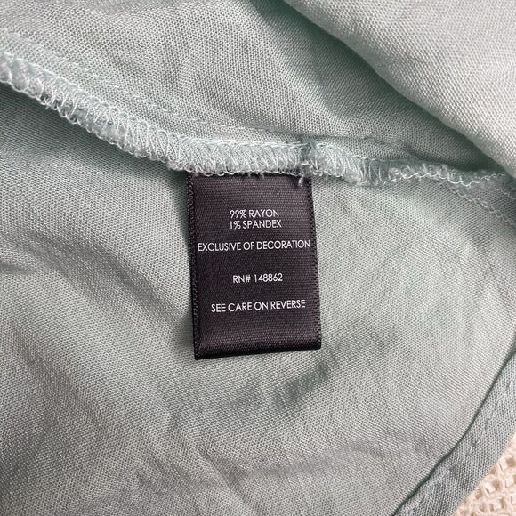 Torrid Babydoll Fit And Flare Sleeveless Top Tank Hook & Eye Size 2X Mint Green - Picture 8 of 9